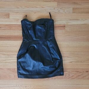 Zara Mini Leather Dress